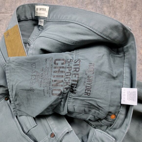 Todd Snyder Slim Fit Chino Pants size 35x32 Sage Green - Picture 12 of 14